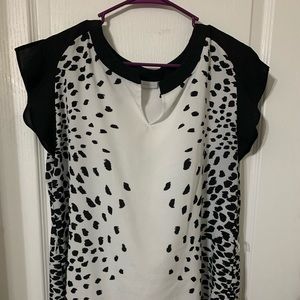 Black and White Dress Shirt